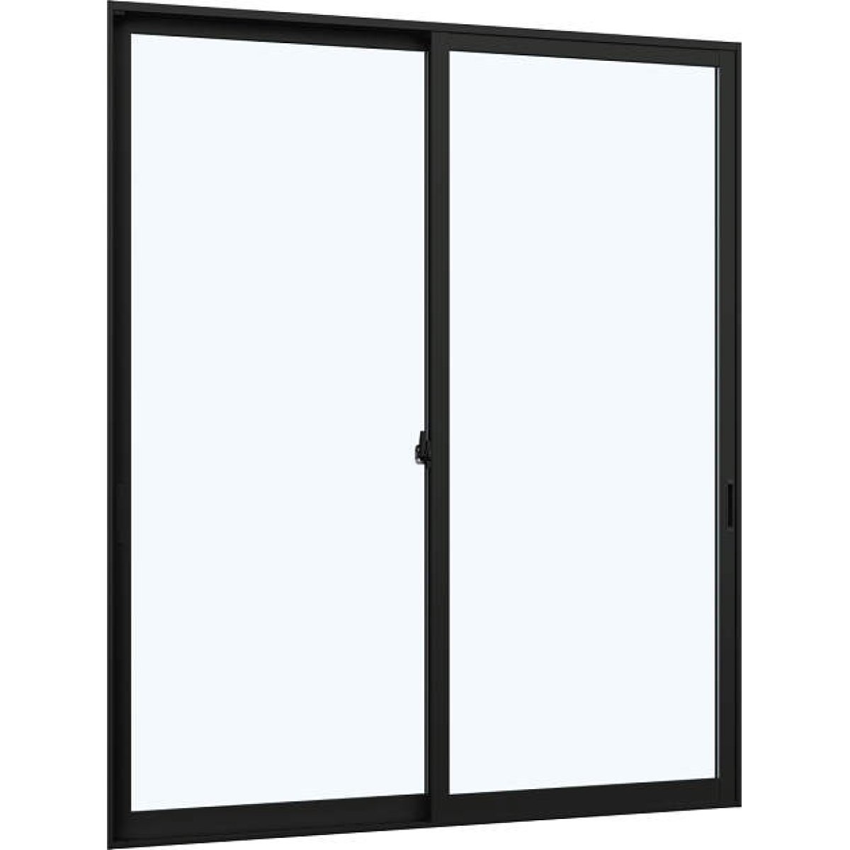 画像2: 【ブラック】 固定ウチリモ2枚建 引違い窓 Low-E複層ガラス ガスなし