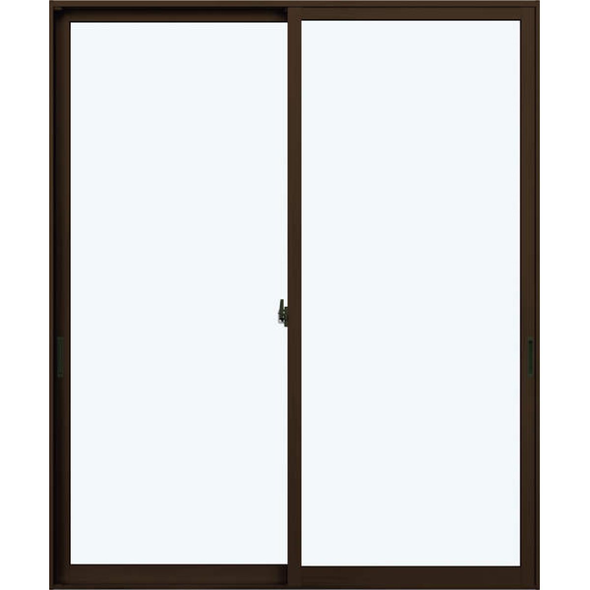 画像3: 【ダークブラウン】 固定ウチリモ2枚建 引違い窓 Low-E複層ガラス ガスなし